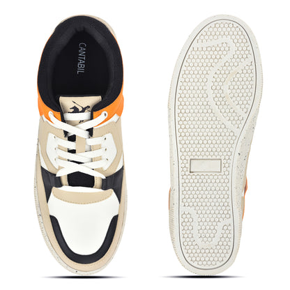 Casual Sneaker Shoes for Men | Lightweight & Comfortable with Cushioned Insole Polyurethane (PU) Upper Thermoplastic Polyurethane Sole Lace-Up Closure