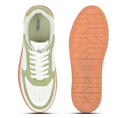 Casual Sneaker Shoes for Men | Lightweight & Comfortable with Cushioned Insole Polyurethane (PU) Upper Thermoplastic Polyurethane Sole Lace-Up Closure