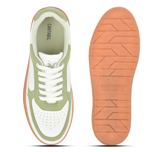 Casual Sneaker Shoes for Men | Lightweight & Comfortable with Cushioned Insole Polyurethane (PU) Upper Thermoplastic Polyurethane Sole Lace-Up Closure