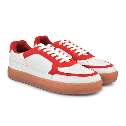 Casual Sneaker Shoes for Men | Lightweight & Comfortable with Cushioned Insole Polyurethane (PU) Upper Thermoplastic Polyurethane Sole Lace-Up Closure