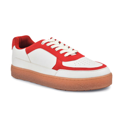 Casual Sneaker Shoes for Men | Lightweight & Comfortable with Cushioned Insole Polyurethane (PU) Upper Thermoplastic Polyurethane Sole Lace-Up Closure