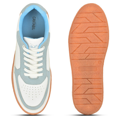 Casual Sneaker Shoes for Men | Lightweight & Comfortable with Cushioned Insole Polyurethane (PU) Upper Thermoplastic Polyurethane Sole Lace-Up Closure