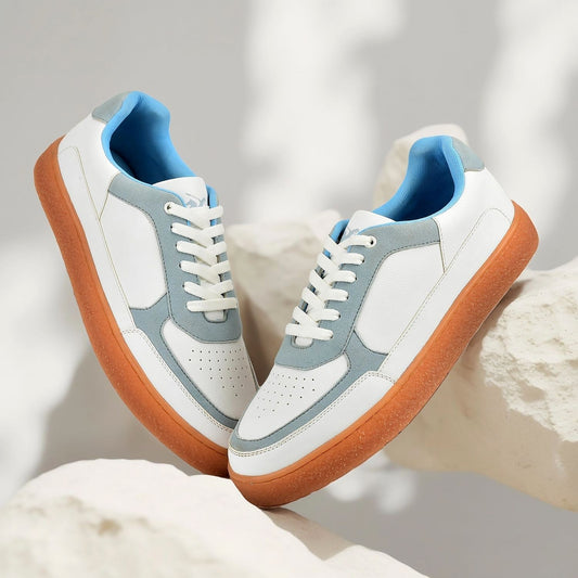 Casual Sneaker Shoes for Men | Lightweight & Comfortable with Cushioned Insole Polyurethane (PU) Upper Thermoplastic Polyurethane Sole Lace-Up Closure