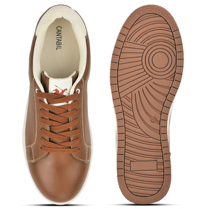 Casual Sneaker Shoes for Men | Lightweight & Comfortable with Cushioned Insole Polyurethane (PU) Upper Thermoplastic Polyurethane Sole Lace-Up Closure