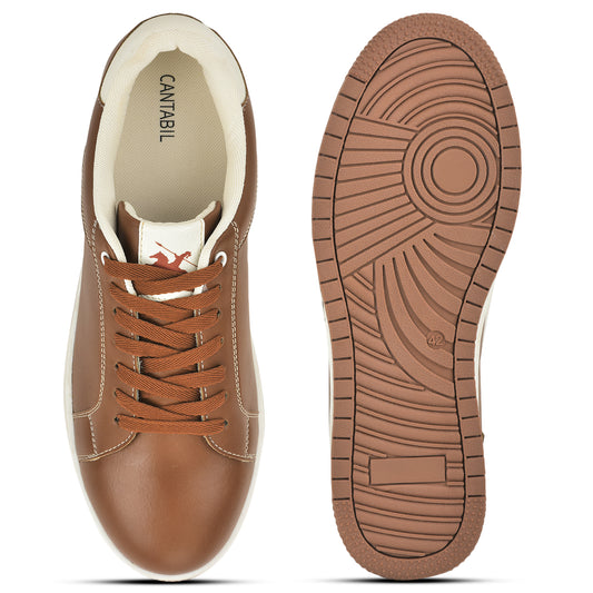 Casual Sneaker Shoes for Men | Lightweight & Comfortable with Cushioned Insole Polyurethane (PU) Upper Thermoplastic Polyurethane Sole Lace-Up Closure