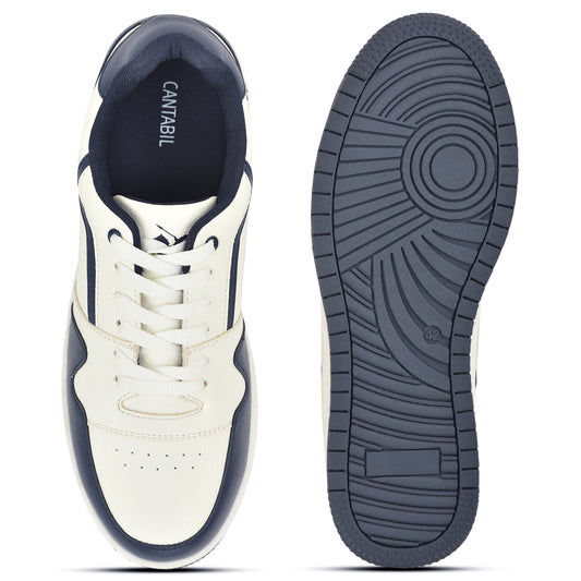 Casual Sneaker Shoes for Men | Lightweight & Comfortable with Cushioned Insole Polyurethane (PU) Upper Thermoplastic Polyurethane Sole Lace-Up Closure