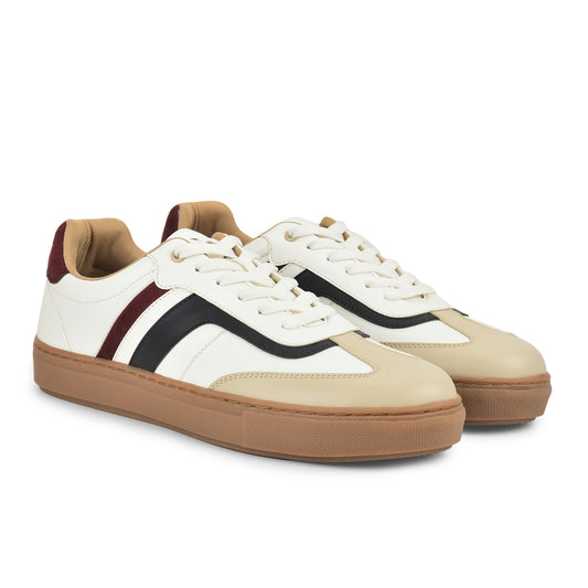 Casual Sneaker Shoes for Men | Lightweight & Comfortable with Cushioned Insole Polyurethane (PU) Upper Thermoplastic Polyurethane Sole Lace-Up Closure