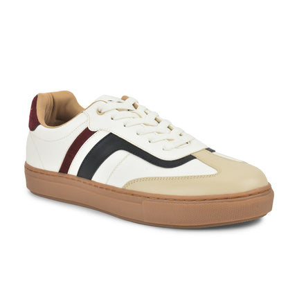 Casual Sneaker Shoes for Men | Lightweight & Comfortable with Cushioned Insole Polyurethane (PU) Upper Thermoplastic Polyurethane Sole Lace-Up Closure