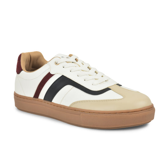 Casual Sneaker Shoes for Men | Lightweight & Comfortable with Cushioned Insole Polyurethane (PU) Upper Thermoplastic Polyurethane Sole Lace-Up Closure