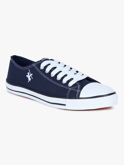 Men's Navy Canvas Casual Sneakers