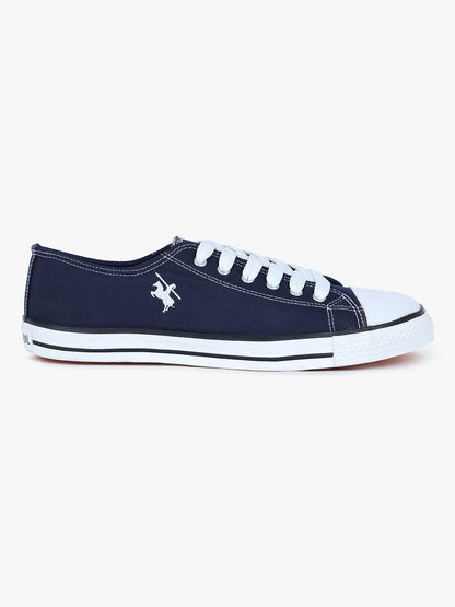 Men's Navy Canvas Casual Sneakers