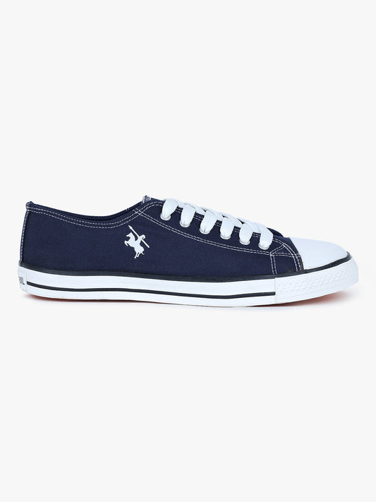 Men's Navy Canvas Casual Sneakers