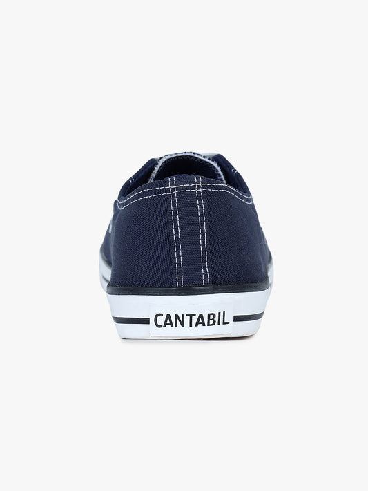 Men's Navy Canvas Casual Sneakers