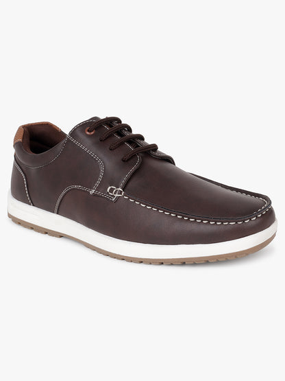 Casual Shoes for Men | Lightweight & Comfortable with Cushioned Insole PU (Polyurethane) Upper TPR Sole Lace-Up Closure