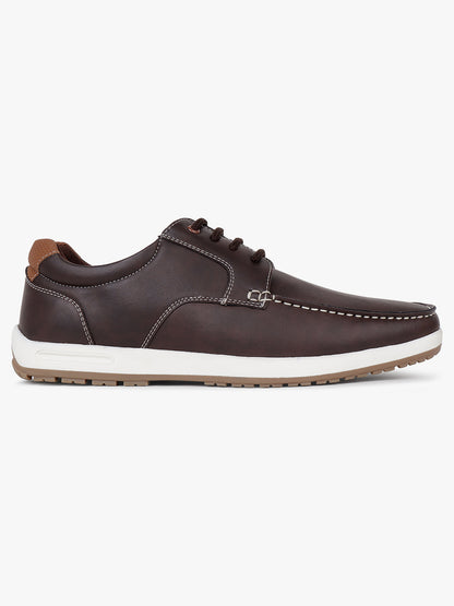Casual Shoes for Men | Lightweight & Comfortable with Cushioned Insole PU (Polyurethane) Upper TPR Sole Lace-Up Closure