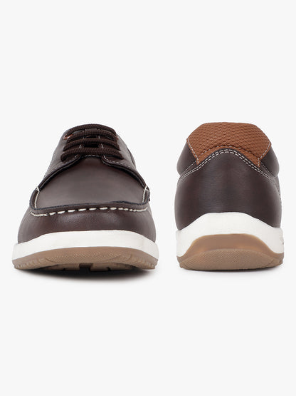 Casual Shoes for Men | Lightweight & Comfortable with Cushioned Insole PU (Polyurethane) Upper TPR Sole Lace-Up Closure