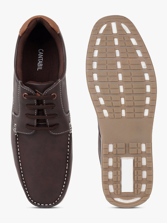 Casual Shoes for Men | Lightweight & Comfortable with Cushioned Insole PU (Polyurethane) Upper TPR Sole Lace-Up Closure