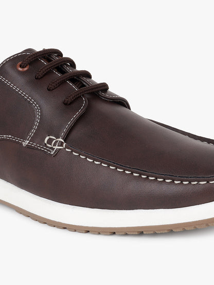 Casual Shoes for Men | Lightweight & Comfortable with Cushioned Insole PU (Polyurethane) Upper TPR Sole Lace-Up Closure