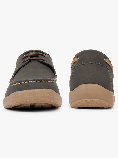 Casual Shoes for Men | Lightweight & Comfortable with Cushioned Insole PU (Polyurethane) Upper TPR Sole Lace-Up Closure