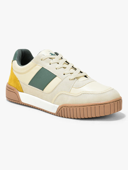 Casual Sneaker Shoes for Men | Lightweight & Comfortable with Cushioned Insole PU (Polyurethane) Upper TPR Sole Lace-Up Closure