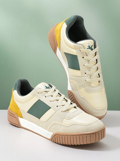 Casual Sneaker Shoes for Men | Lightweight & Comfortable with Cushioned Insole PU (Polyurethane) Upper TPR Sole Lace-Up Closure