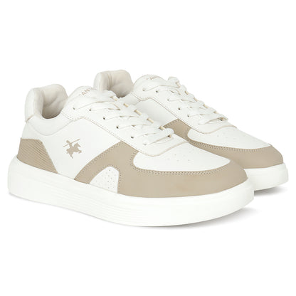 Casual Sneaker Shoes for Men | Lightweight & Comfortable with Cushioned Insole PU (Polyurethane) Upper EVA Sole Lace-Up Closure