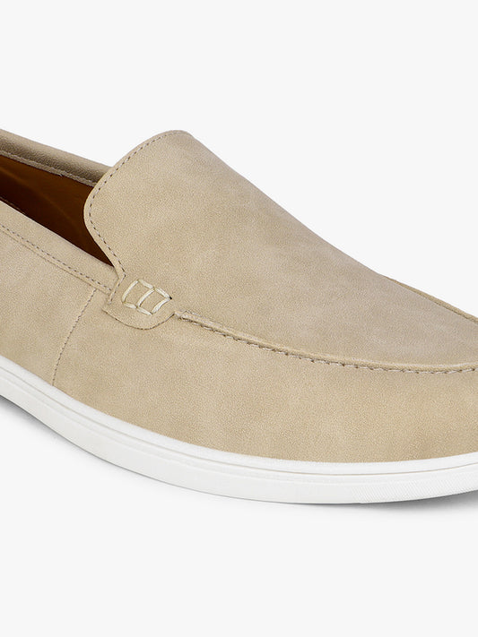 Casual Loafers Shoes for Men | Lightweight & Comfortable with Cushioned Insole PU Upper TPR Sole Lace-Up on Closure