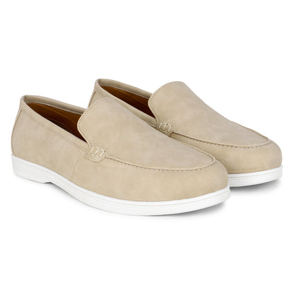 Casual Loafers Shoes for Men | Lightweight & Comfortable with Cushioned Insole PU Upper TPR Sole Lace-Up on Closure