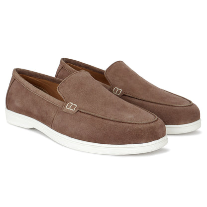 Casual Loafers Shoes for Men | Lightweight & Comfortable with Cushioned Insole PU Upper TPR Sole Lace-Up on Closure