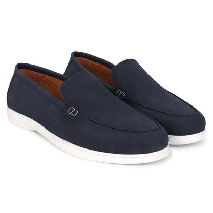 Casual Loafers Shoes for Men | Lightweight & Comfortable with Cushioned Insole PU Upper TPR Sole Lace-Up on Closure