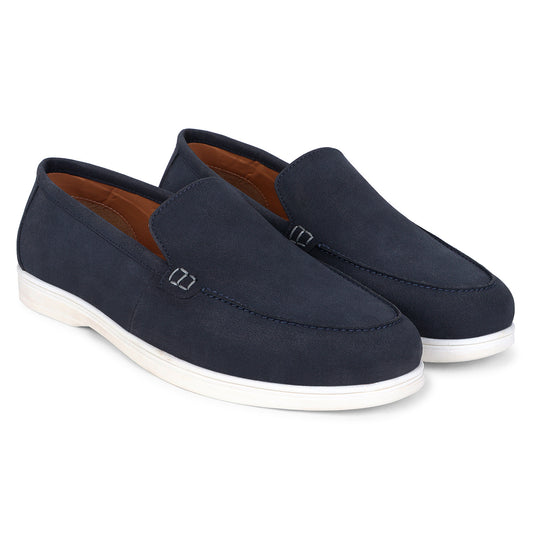 Casual Loafers Shoes for Men | Lightweight & Comfortable with Cushioned Insole PU Upper TPR Sole Lace-Up on Closure