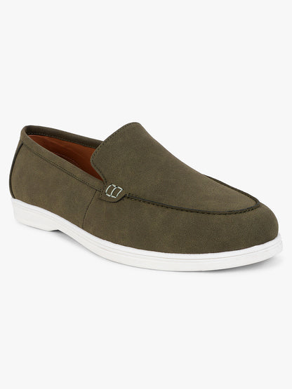 Casual Loafers Shoes for Men | Lightweight & Comfortable with Cushioned Insole PU Upper TPR Sole Lace-Up on Closure