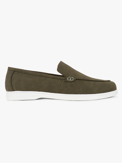 Casual Loafers Shoes for Men | Lightweight & Comfortable with Cushioned Insole PU Upper TPR Sole Lace-Up on Closure