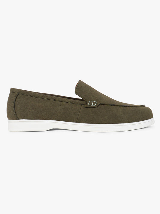 Casual Loafers Shoes for Men | Lightweight & Comfortable with Cushioned Insole PU Upper TPR Sole Lace-Up on Closure