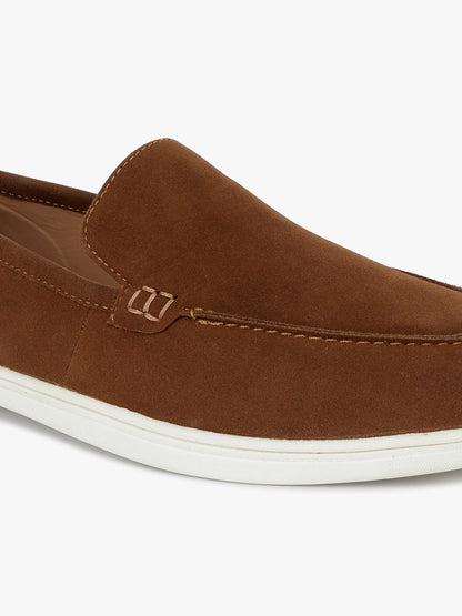 Casual Loafers Shoes for Men | Lightweight & Comfortable with Cushioned Insole PU Upper TPR Sole Lace-Up on Closure