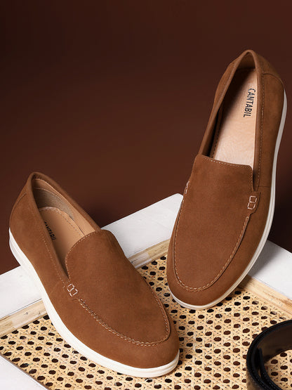 Casual Loafers Shoes for Men | Lightweight & Comfortable with Cushioned Insole PU Upper TPR Sole Lace-Up on Closure