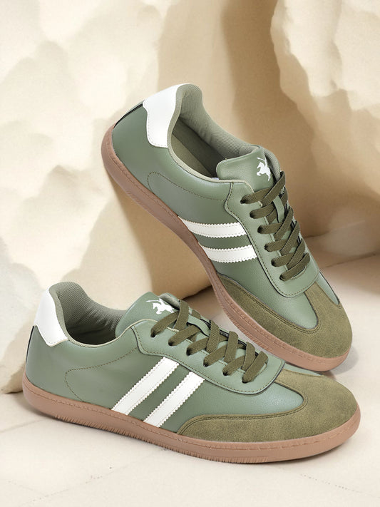 Casual Sneaker Shoes for Men | Lightweight & Comfortable with Cushioned Insole PU (Polyurethane) Upper TPR Sole Lace-Up Closure