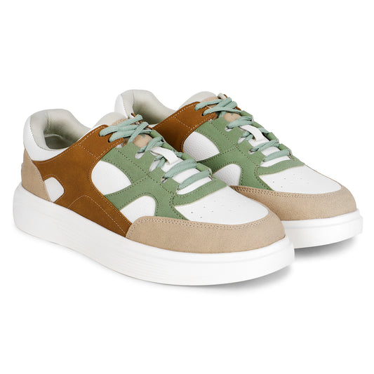 Casual Sneaker Shoes for Men | Lightweight & Comfortable with Cushioned Insole PU (Polyurethane) Upper EVA Sole Lace Up Closure