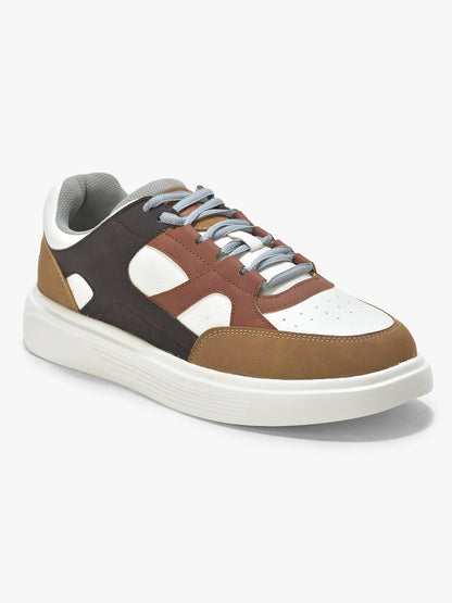 Casual Sneaker Shoes for Men | Lightweight & Comfortable with Cushioned Insole PU (Polyurethane) Upper EVA Sole Lace-Up Closure