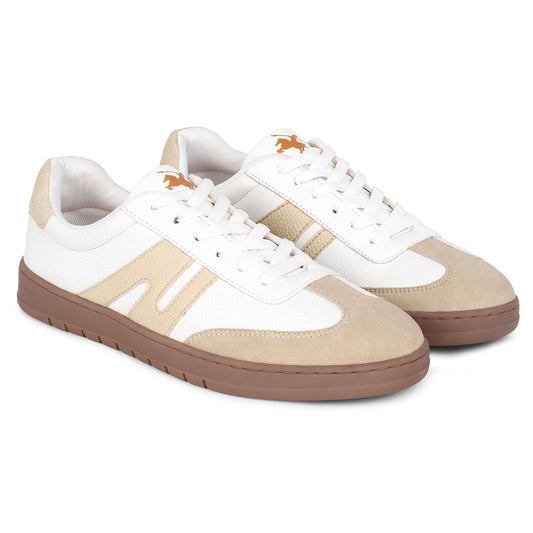 Casual Sneaker Shoes for Men | Lightweight & Comfortable with Cushioned Insole PU (Polyurethane) Upper TPR Sole Lace Up Closure