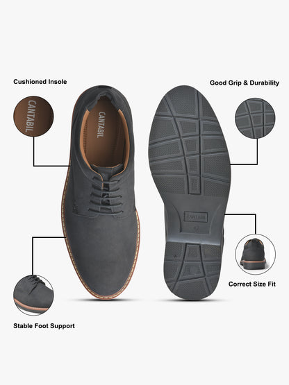 Casual Shoes for Men | Lightweight & Comfortable with Cushioned Insole PU Upper TPR Sole Lace Up Closure