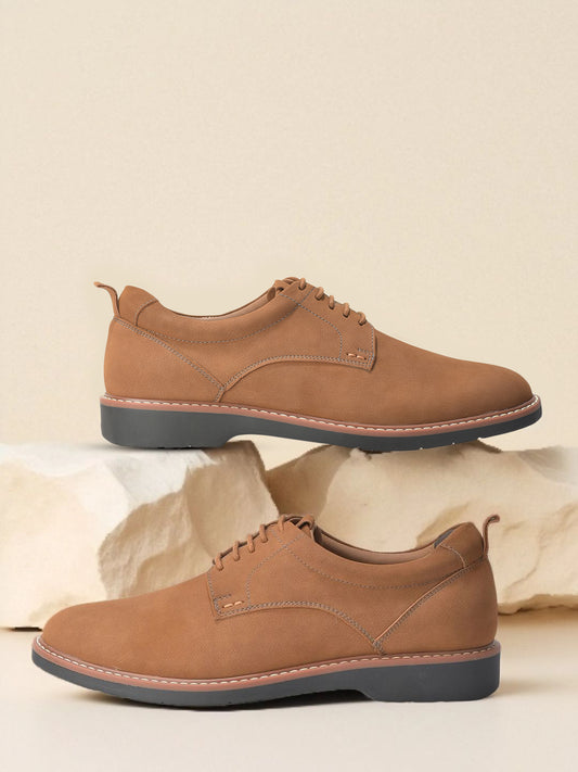 Casual Shoes for Men | Lightweight & Comfortable with Cushioned Insole PU Upper TPR Sole Lace Up Closure
