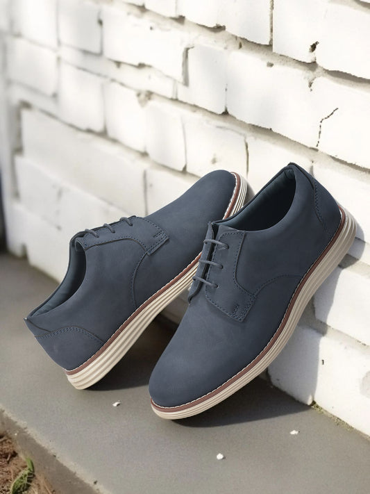 Casual Shoes for Men | Lightweight & Comfortable with Cushioned Insole PU Upper TPR Sole Lace Up Closure