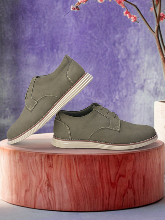 Casual Shoes for Men | Lightweight & Comfortable with Cushioned Insole PU Upper TPR Sole Lace Up Closure