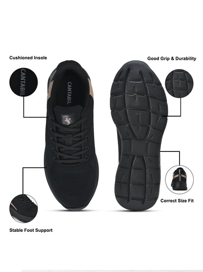 Casual Shoes for Men | Lightweight & Comfortable with Cushioned Insole Flynet Upper EVA Sole Lace Up Closure