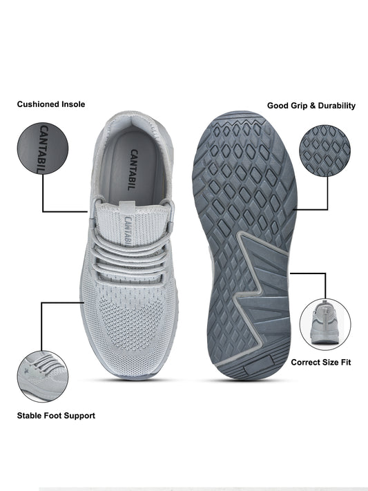 Casual Shoes for Men | Lightweight & Comfortable with Cushioned Insole Flynet Upper Phylon Sole Lace Up Closure