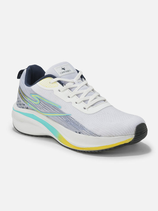 Cantabil Casual Shoes for Men | Lightweight & Comfortable with Cushioned Insole Flynet Upper Phylon Sole Lace Up Closure