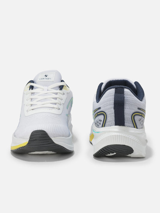 Cantabil Casual Shoes for Men | Lightweight & Comfortable with Cushioned Insole Flynet Upper Phylon Sole Lace Up Closure