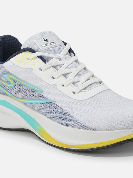 Cantabil Casual Shoes for Men | Lightweight & Comfortable with Cushioned Insole Flynet Upper Phylon Sole Lace Up Closure