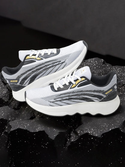 Casual Sports Shoes for Men | Lightweight & Comfortable with Cushioned Insole Flynet Upper Phylon Sole Lace Up Closure
